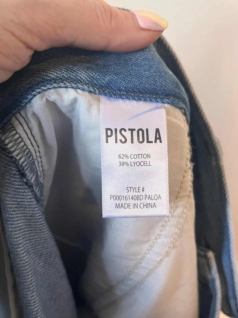 PISTOLA Dalia High Rise Wide Leg Trouser Jeans Palo Alto Wash Size 33 Lyocell - Picture 6 of 7